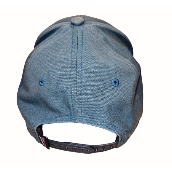 Patagonia Hat Mens Blue Snapback Canvas Cap One Size Adjustable Outdoors Logo - Picture 2 of 9